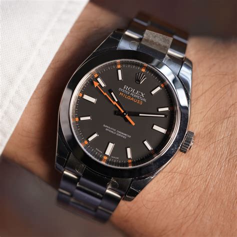 milgauss rolex black dial|vintage Rolex Milgauss black dial.